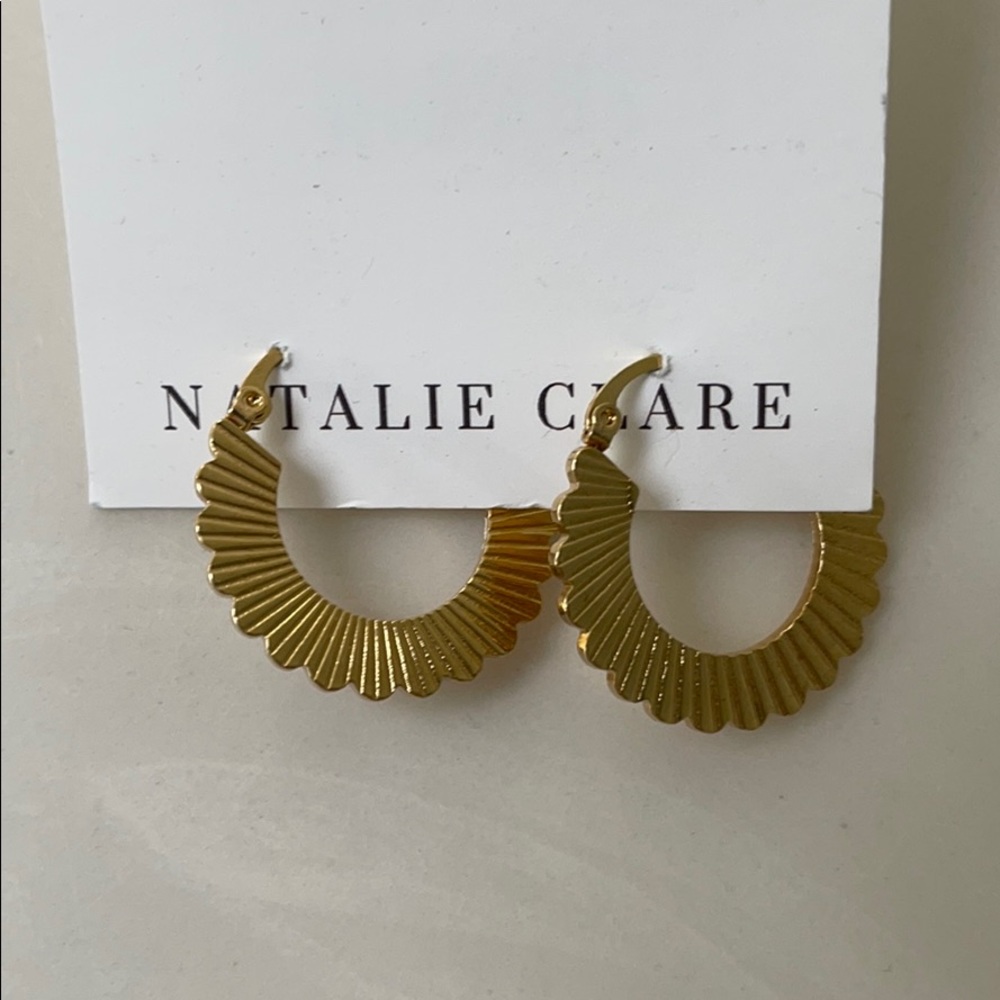 Gold earrings